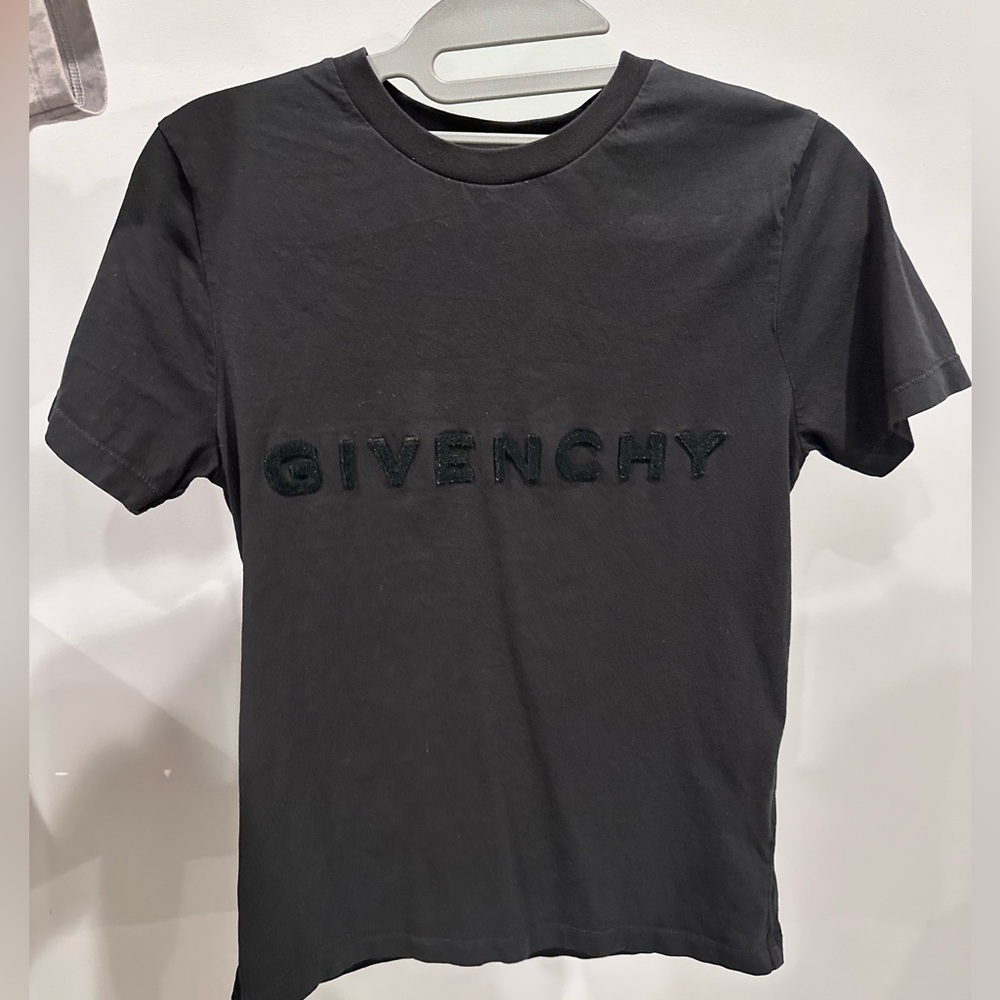 Givenchy Black Short Sleeve Tee Minimalist Design